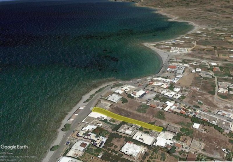 Milatos Grundstück direkt am Meer, 591 m², in Milatos Beach, Kreta Grundstück kaufen